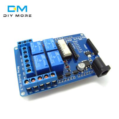 China 70W Mechanical DC 9V 4 Relay Module R3 XBEE 315 433MHz RF Shield for Arduino 010153 for sale