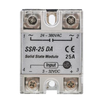 China SSR-25DA SSR-40DA SSR-60DA 25A/40A/60A 250V Solid State Relay Alloy General Purpose Heatsink for sale