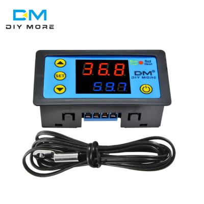 China AC 110-220V Dual Display LCD Thermostat Temperature Controller W3231 NTC Dual Sensor XA0039 for sale