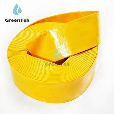 China Anti-UV  Agricultural Irrigation 2 Inch PVC Layflat Hose Water Pump Hose layflat hose pipe for sale