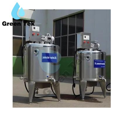 China High Efficiency GreenTek  2023 800 Kg Gelato Cow Milk Pasteurize Machine and Cooling Tank Juice Pasteurization Tank Machine Device for sale