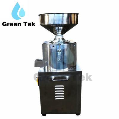 China High efficiency hotsale GreenTek Food Industry Mill Shea Nut Peanut Butter Making Machine Colloidal Machine/hummus grinder machine for sale