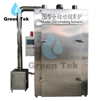 China Industrial Meat Processing Chicken Sausage Salmon Fish Meat Smoker Oven Equipment Electric Cold Smoke Chamber Machine for sale