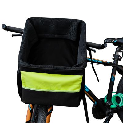 China Front Storage Bike Carrier Basket Breathable Travel Dog Carrier Pet Rear Bicycle for sale