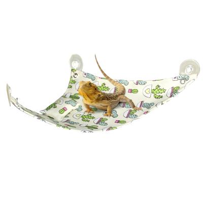 China Breathable Attractive Design Swing Bed Reptile Hanging Hammock for Gecko Dragon Bearded Lizard Leopard Hamsters for sale