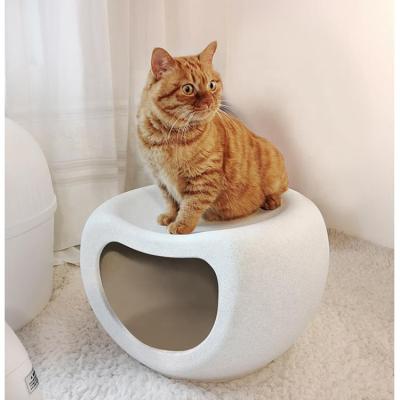 China Universal Waterproof Plastic Double Stool Dog Nest Bed Cat Cave Kennel For Pet Sleeping Concealment Universal Partially Enclosed for sale