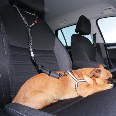 China Sustainable Durable Material Adjustable Length Pet Safety Easy Use Type Seat Belt Keep Dogs From Jumping Around for sale