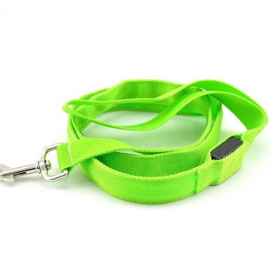 China Lights Lightweight High Visibility Safety LED Nylon Dog Leash For Small And Medium Dogs Running Walking Training Hiking for sale