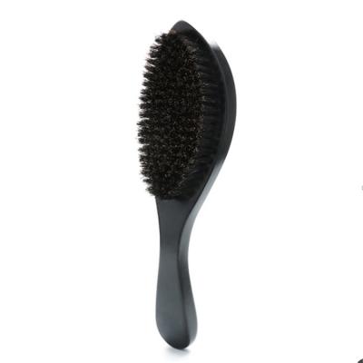 China 2019 Hair Care Boar Hair Mustache Brush Curved Wood Skin-friendly Wave Beards For Men for sale