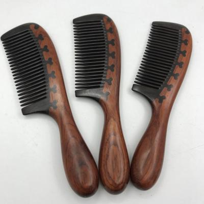 China Wholesale Comfortable Massage Comb High Quality Natural Sandalwood Wooden Hair Comb Straightener for sale