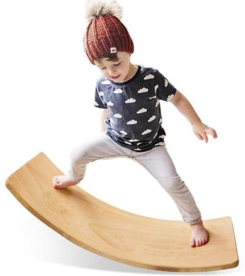 China High Quality Durable Kids Toy Wooden Curvy Board Educational Balance Board with Low Price for sale