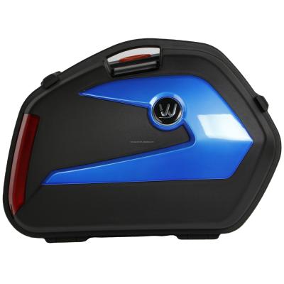 China PP Side Led Light Weight Voclume Case Motorcycle Top Rear Box Led Middle Capacity Motorcycle Case Side for sale