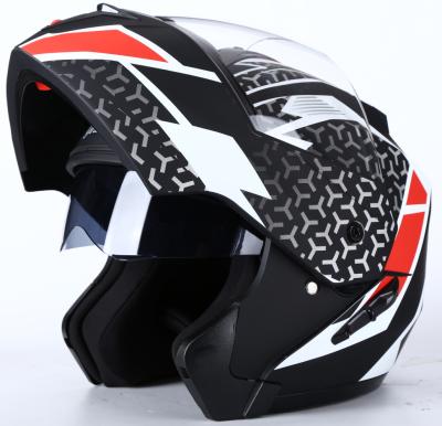 China High Quality Motorcycle Flexible Flip Up Helmet Double Visors for sale