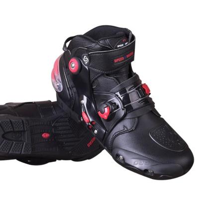 China Sport Accessory Waterproof Leather Riding Off Road Shoes Motocross Motorcycle Boots for sale