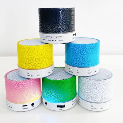 China Phone Function Outdoor Portable Colorful LED Speakers Wholesale Waterproof Wireless Stereo A9 Speaker for sale