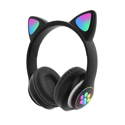 China Headphone Stn 28 Cute Pink LED Bt Oreja De Gato Auricular Inalambr Wireless Audifono Cat Claws Ear Headset Headphone Stn-28 for sale