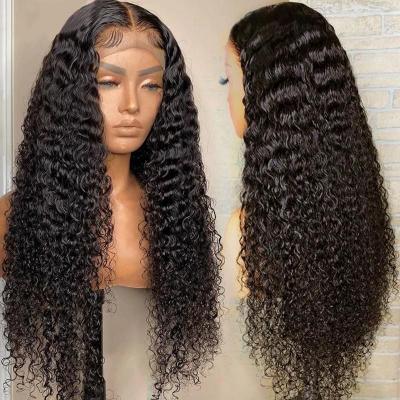 China 13x4 Lace Front Human Hair Wigs Transparent Hd Deep Curly Body Wave Lace Front Human Hair Wigs For Black Women for sale