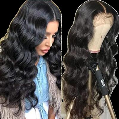 China Silky Straight Wave Glueless Natura HD Lace Front Wigs For Colored Women Hair 5x5 Lace Front Lace Closure Wig 22 Inches for sale