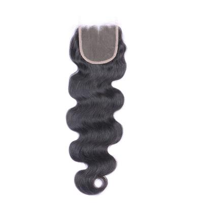 China ALL 100% Swiss High Density 180% Sheer 130% 150% Zhensili Lace Closure Human Hair Body Wave Hair for sale