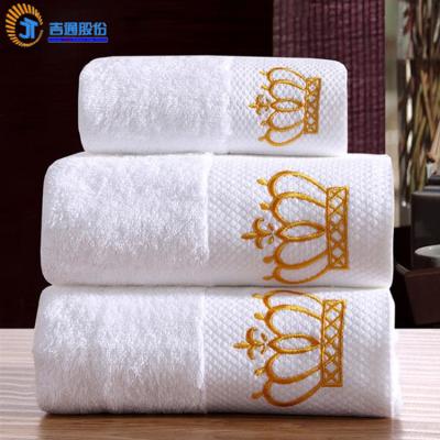 China Sustainable 100% Cotton Hotel Face Towel White Color for sale