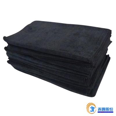 China High Quality Compressed Microfiber Towel 400gsm Black Color for sale