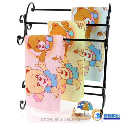 China Disposable Cartoon Colored Cut Microfiber Face Towel For Kids for sale