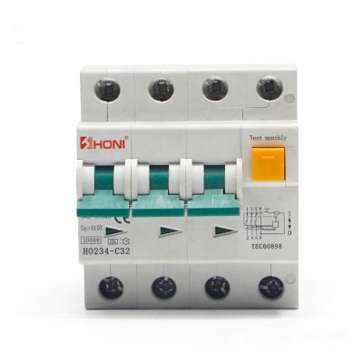 China AC Type B L7 HO234-C32 A Type 10ma 30ma 100ma 300ma RCBO Residual Current Circuit Breaker for sale