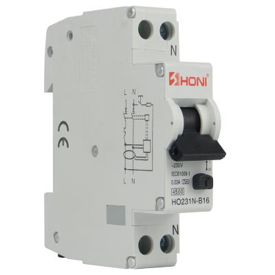 China HO231N 1P N RCBO SAA Certificate AC Type N rcbo 18MM Cup Type L Type RCBO SAA A Set DPN For Australia for sale