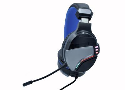 China USBplug RGB Ps4 Headset , Led Light Up Gaming Headphones Steel Headband for sale