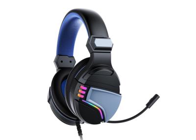 China 40mm Speaker FCC RGB Ps4 Headset Steel Headband Light Up Gaming Headphones for sale