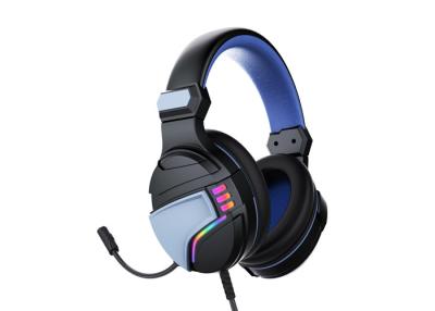 China USB FCC Ps4 ABS Steel RGB Gaming Headset 2.2m Cable LED Gaming Headphones for sale