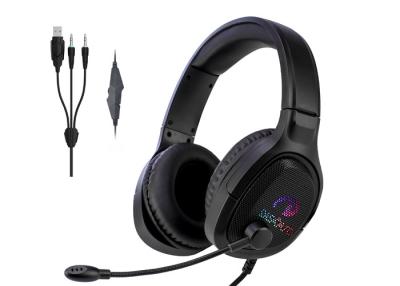 China Ergonomics Headband RGB Gaming Headset POK Plastic With 50mm Speaker for sale