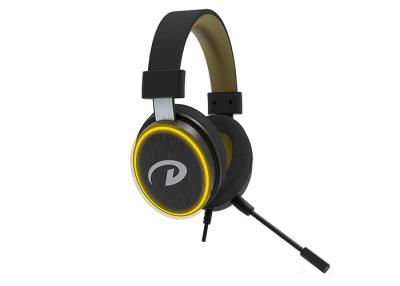 China Yellow 2.2m Cable Led Backlit Rgb Gaming Headset for sale