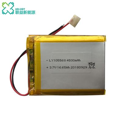 China Hot Selling Video Game Player 105568 3.7V 4500mAh Battery For Consumer Electronics for sale