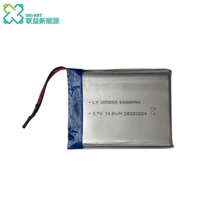 China Video Game Player Grade A Rechargeable 4000mAh 105068 3.7V Battery For Toys for sale