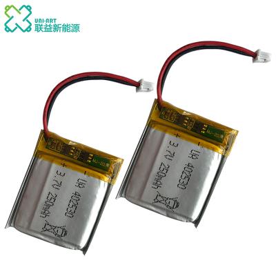 China Intelligent Video Game Player 250mAh Battery 402530 Li-polymer 3.7V Rechargeable Battery For Smart Items for sale