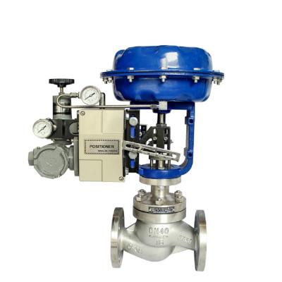 China General Zjhp Series Single Seated Top Guide Diaphragm Actuator Operated Globe Pneumatic Control Valves for sale