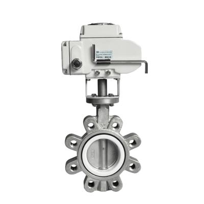 China COVNA HK60DM General Soft Cast Iron Seal Electric Actuator Hook Butterfly Valve for sale