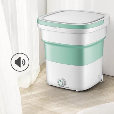 China 2020 Automatic Hotel Bucket Washer Folding Mini Washing Machine With Portable Washboard for sale