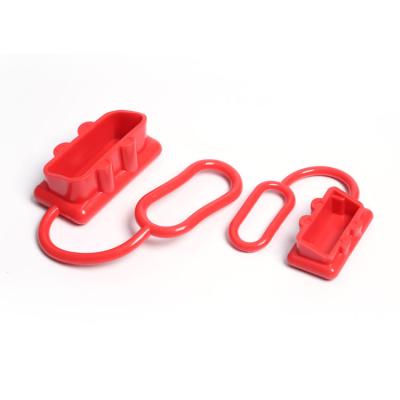 China Pin Connector Dust Cover Red And Black Connector Dust Cover For 50A 120A 175A 350A 2 Power 2 Pole for sale