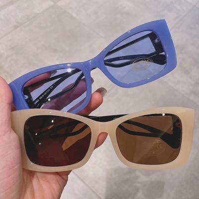 China Fashion Sunglasses 2022 New Cat Eye Eyewear Women Sunglasses Sexy Chic Design Vintage Gradient Sun Glass Square Shades Small for sale