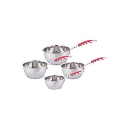 China Best Selling Kitchen Sustainable Cookare Food Hot Pot Sets Cooking Sets Cone Shape Cookware 201 Stainless Steel Cooking Set for sale