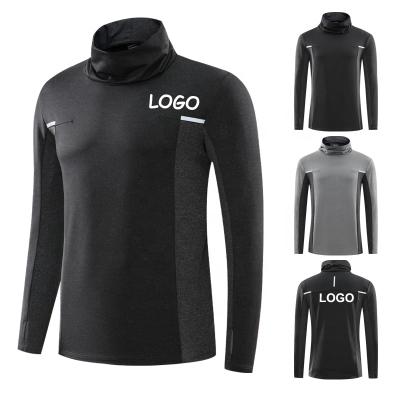 China Custom Logo Wholesale Athletic Male Long Sleeve Anti-Wrinkle Workout Sports Sweatshirts Fitness Sports Men Gym Sweatshirts for sale