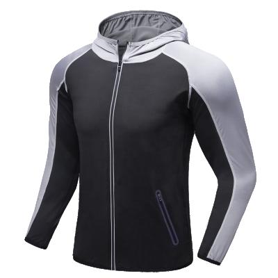 China Men's Workout Breathable Zipper Up Jogging Tracksuit Running Hoodies Sweatshirts Sporty Quick Dry Jacket for sale