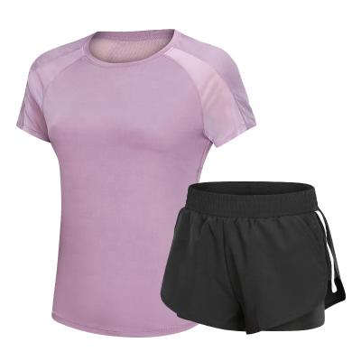 China Breathable Fitness Women Sportwear/Ladies Yoga Clothing Running Two Piece Set/Sports Wear Clothing for sale