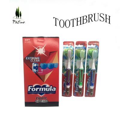 China Cleaning teeth wholesale toothbrush with nylon bristle toothbrush for sale