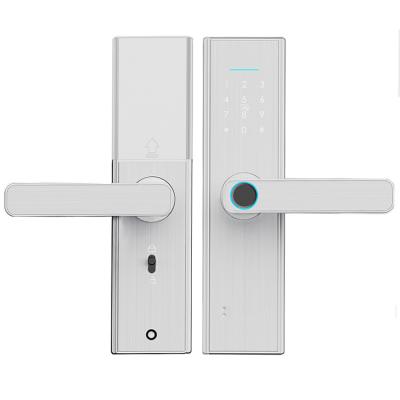 China Home Office Hotel Apartment Dead Bolt Door Lock Smart Waterproof Outdoor With Wifi Biometric Fingerprint Locker Lock With USB Charging Black Locks And Keys for sale