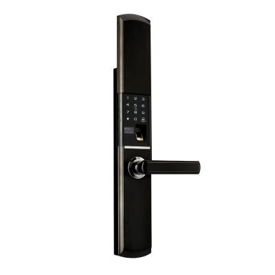 China Home Office Hotel Apartment Fingerprint Handle Lock Electronic Home Electronics Smart Door Locks For Front Entry Mortise Lock Handle With Keys And Locks for sale