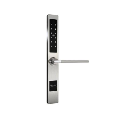 China Office Hotel Apartment Home Waterproof Double Sided Outdoor Smart Deadbolt Mortise Lock For Metal Main Door Home Door Fingerprint Handle Front Locks And Keys for sale