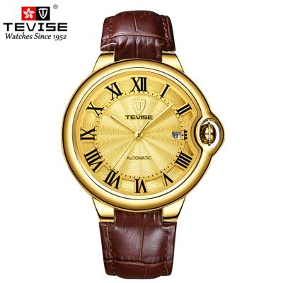 China TEVISE T842C automatic date luxury men's watch brand automatic mechanical design Canton watch waterproof watch market for sale